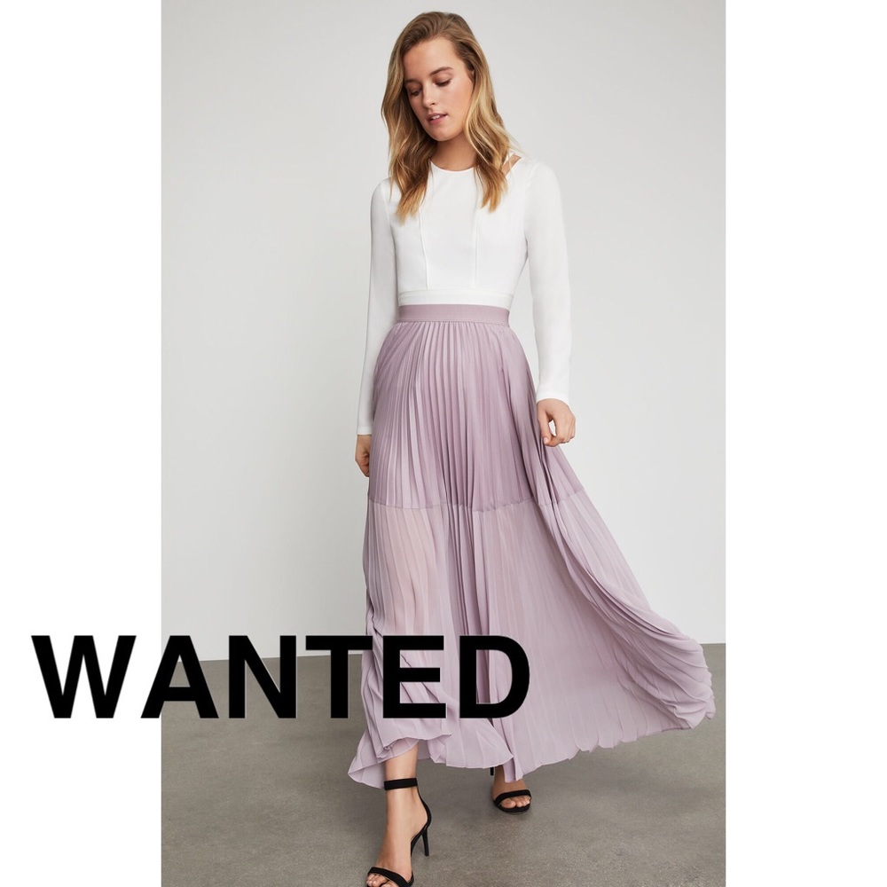 ISO: BCBG Tisa lavender maxi skirt